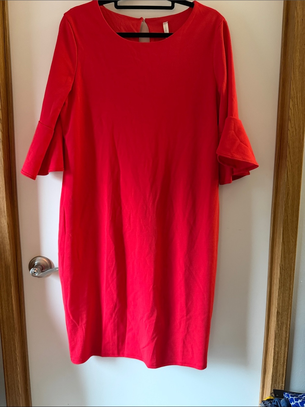Pinkblush Red Keyhole Shift Dress